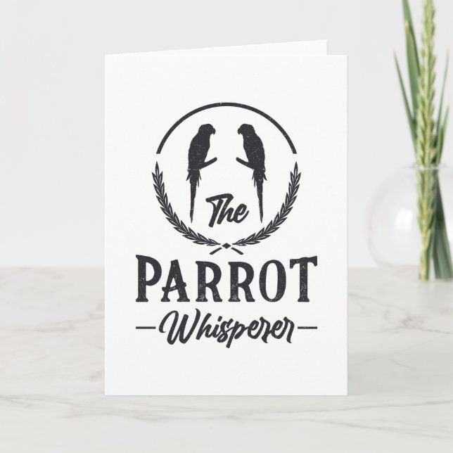 Papagei-Papagei-Papagei Karte (Vorderseite)