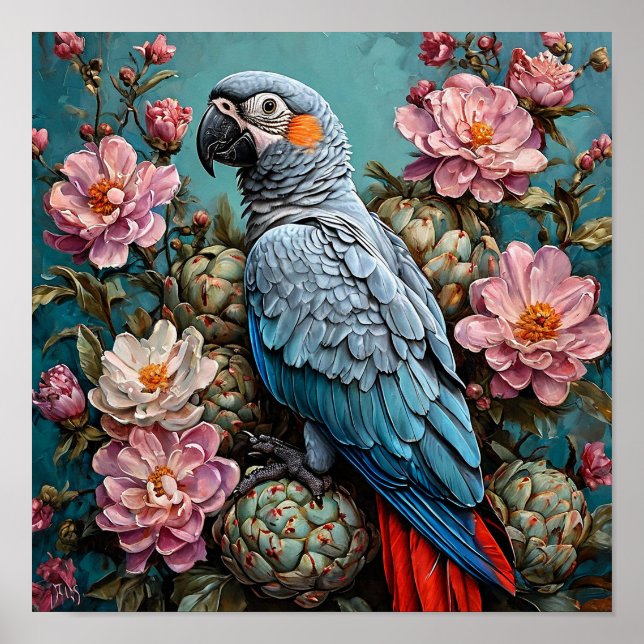 Papagei Poster (Vorne)