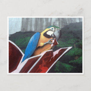 Papagei Postkarte