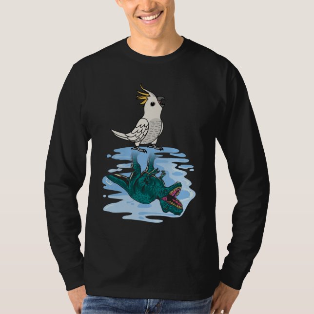Papagei & Rex Reflection I Sulfur-Kakadu T-Shirt (Vorderseite)