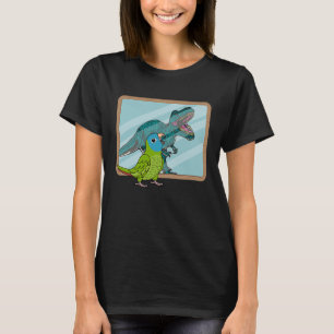Papagei & Rex Spiegelung I Blaukronen-Zwergara T-Shirt