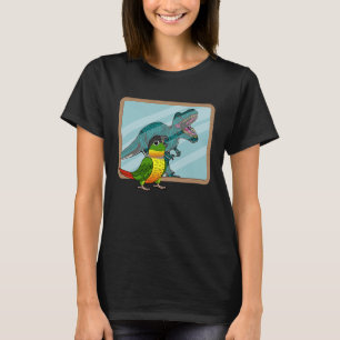 Papagei & Rex Spiegelung I Gelbseitige Grünwangen T-Shirt