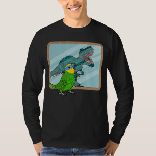 Papagei & Rex Spiegelung I Orangeflügel-Amazone T-Shirt