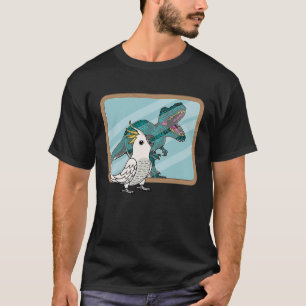 Papagei & Rex Spiegelung I Schwefelkrake Kakadu T-Shirt