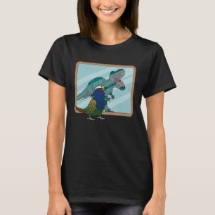 Papagei & Rex Spiegelung I Weißkappen-Pionus T-Shirt