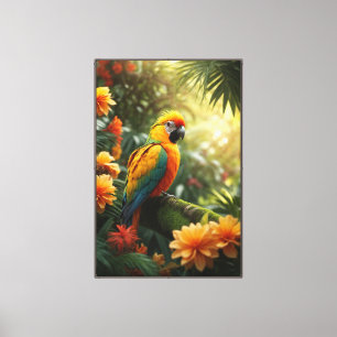 Papagei Stretched Canvas Print Leinwanddruck