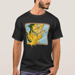 Papagei und Drachen Reflektion I Goldene Farbe 1 T-Shirt