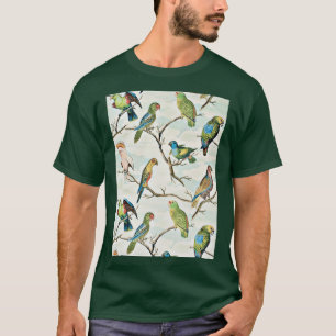 Papagei und Palmendekoration T-Shirt