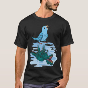 Papagei und Rex Reflection I Blauer Paprika T-Shirt