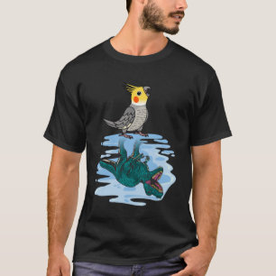 Papagei und Rex Reflection I Cockatiel T-Shirt