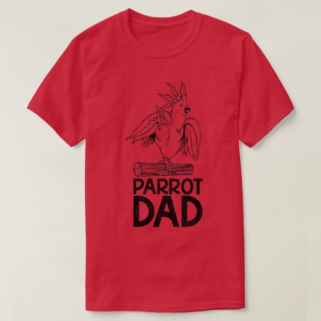 Papagei-Vater 7 T-Shirt (Design vorne)