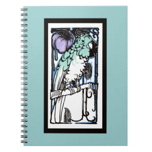 Papagei von den Zwanziger Jahren Notizblock