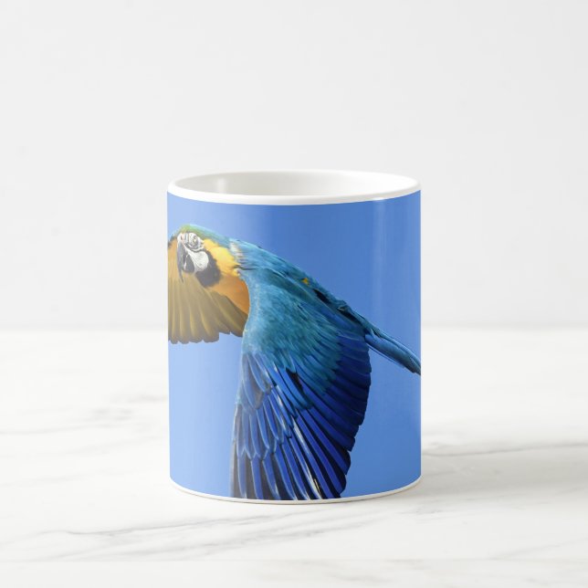Papagei Weiße Kaffeetasse (Mittel)