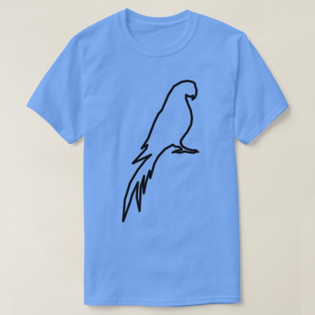 Papagei zum Papageienvogel T-Shirt (Design vorne)