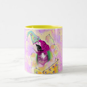 Papagei Zweifarbige Tasse
