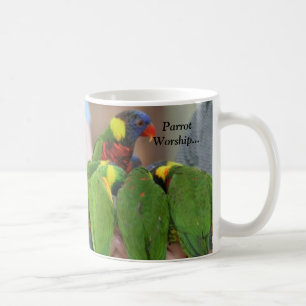 Papageien-Anbetung… Tasse