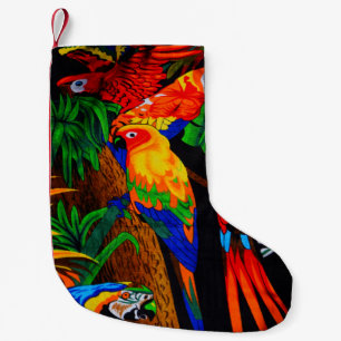 Papageien-Entwurfs-WeihnachtsStrumpf Kleiner Weihnachtsstrumpf