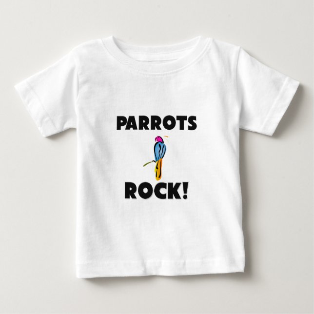 Papageien-Felsen Baby T-shirt (Vorderseite)