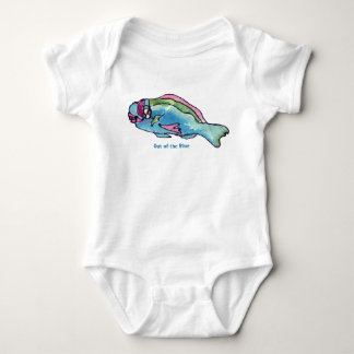 Papageien-Fisch-niedlicher Cartoon-Fisch-Säugling Baby Strampler