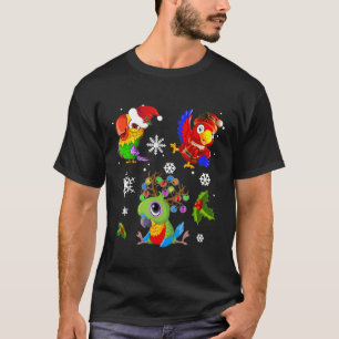 Papageien Frohe Weihnachts-Shirt T - Shirt