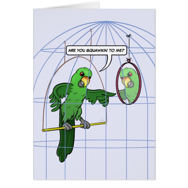 Papageien-Käfig-Kampf-Karte (Vorne)