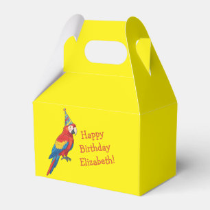 Papageien-Kinder-Geburtstagsfeier Geschenkschachtel