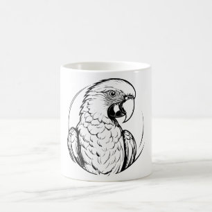 Papageien-Logo-Kaffeetasse Kaffeetasse