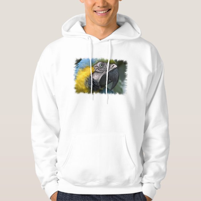 Papageien-mit Kapuze Sweatshirt (Vorderseite)
