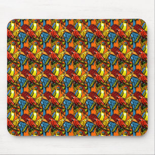 Papageien Mousepad
