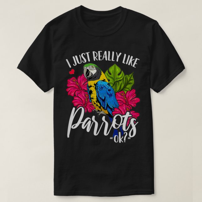 Papageien T-Shirt (Design vorne)