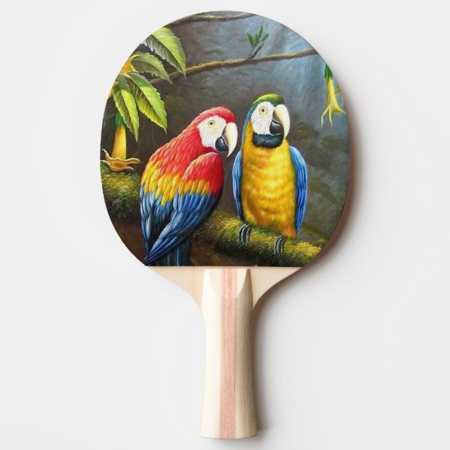 Papageien Tischtennis Schläger (Vorderseite)
