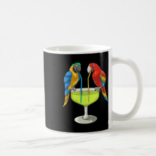 Papageien trinken Margarita Hawaiian Vacation Stra Kaffeetasse