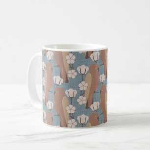 Papageien und Baumwollblüte Kaffeetasse