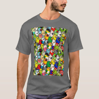 Papageien und Parakeets Farbe PT SKY T-Shirt