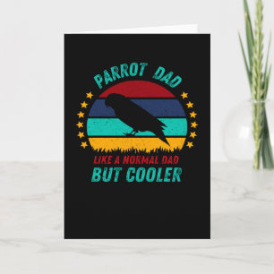 Papageien-Vater - Cooles Vogel-Vater-Geschenk Karte