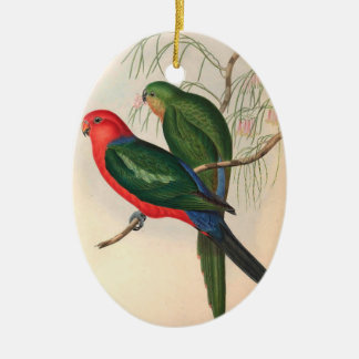 Papageien, Vintag, Vogelillustration, Bohemisch Keramik Ornament