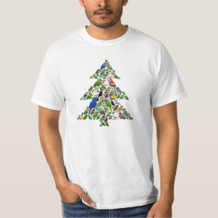 Papageien-Weihnachtsbaum T-Shirt