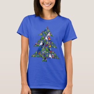Papageien-Weihnachtsbaum T-Shirt