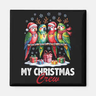 Papageien-Weihnachtsteam Süße Vogel Liebhaber Lust Magnet