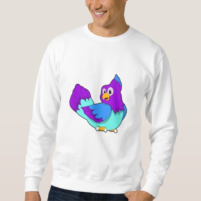 Papageienblau Sweatshirt (Vorderseite)
