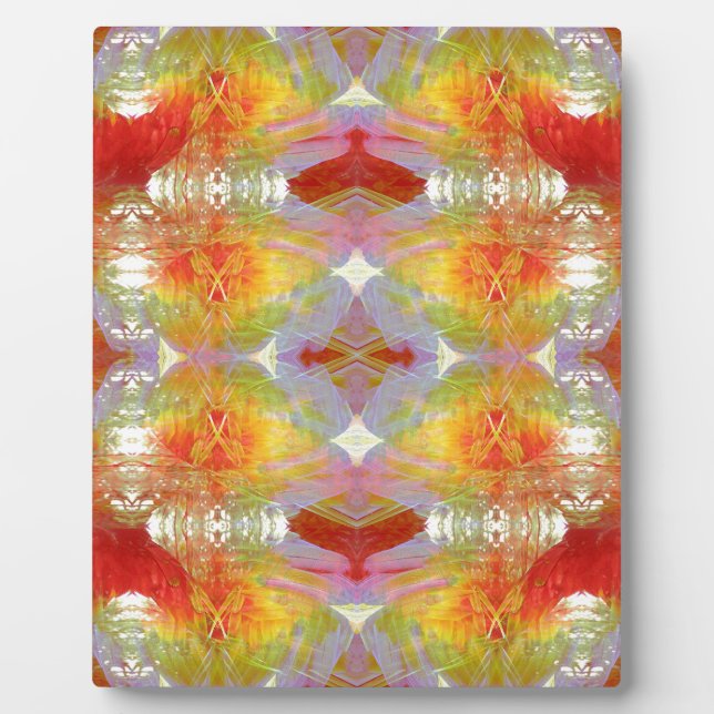 Papageienfedern Fotoplatte (Vorderseite)