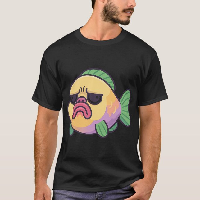 Papageienfisch Meme - Lustig T-Shirt (Vorderseite)
