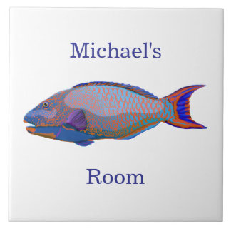 Papageienfisch-Zimmer-Marker Fliese