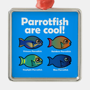 Papageienfische sind Cool! Ornament Aus Metall