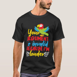 Papageiengeschenk für Mädchen und Jungen T - Shirt