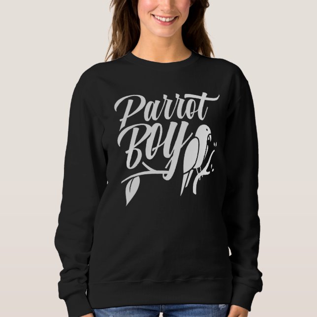 Papageienjunge Tiersittiche Niedlich Sweatshirt (Vorderseite)