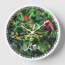Papageienküppel-Ara im Dschungel Personalisiert