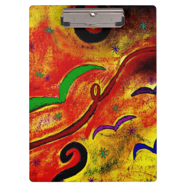 Papageienkurven Klemmbrett (Vorderseite)