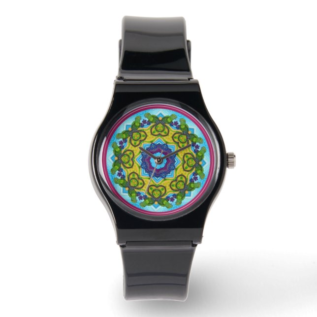 Papageienliebe Armbanduhr (Vorderseite)