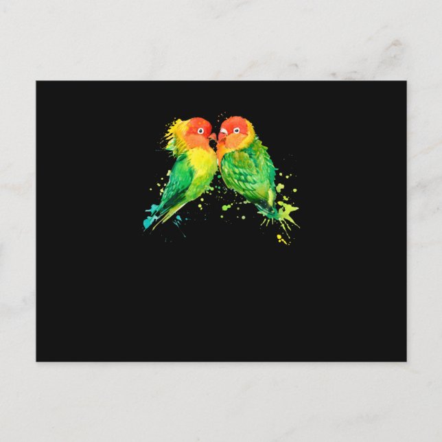 Papageienliebhaber Postkarte (Vorderseite)